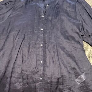 J. Crew black Button-Down Blouse